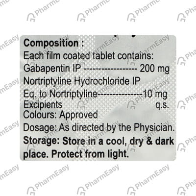 Gabapax Nt 200mg Strip Of 15 Tablets