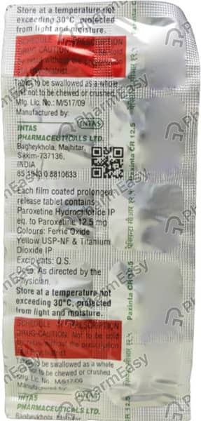 Paxinta Cr 12.5mg Strip Of 10 Tablets