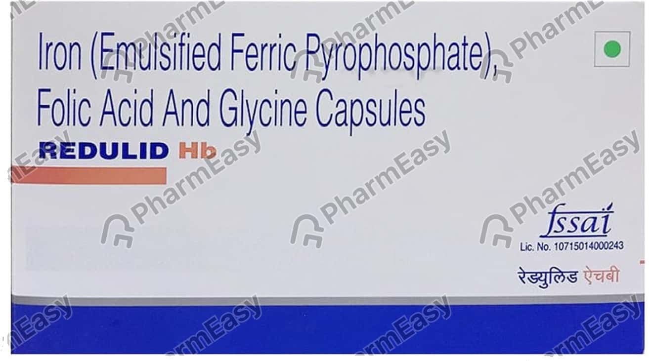 Buy Redulid Hb Strip Of 10 Capsules Online at Flat 15% OFF | PharmEasy
