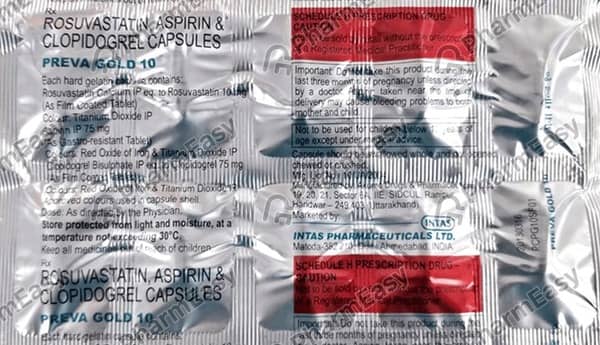 Preva Gold 10mg Strip Of 10 Capsules