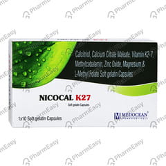 NICOCAL K27 STRIP OF 10 SOFTGEL CAPSULES