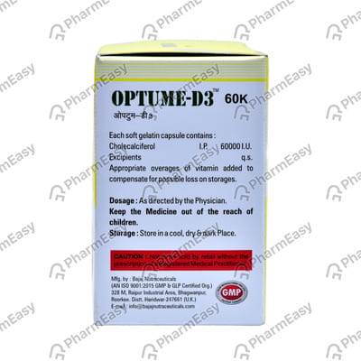 Optume D3 60k Strip Of 4 Capsules