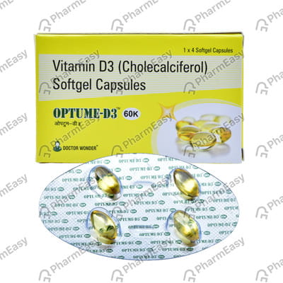 Optume D3 60k Strip Of 4 Capsules