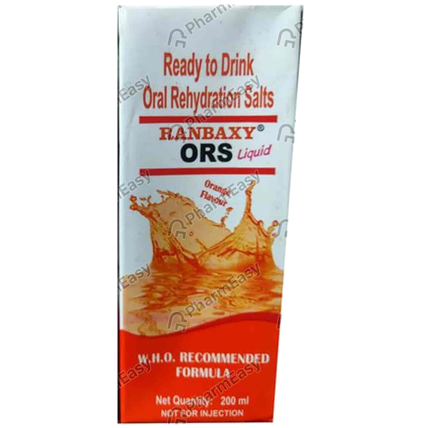 Ranbaxy Ors Orange Flavour Tetrapack Of 200ml Oral Liquid