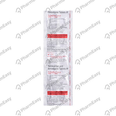 Telmifine Am 40/5mg Strip Of 10 Tablets