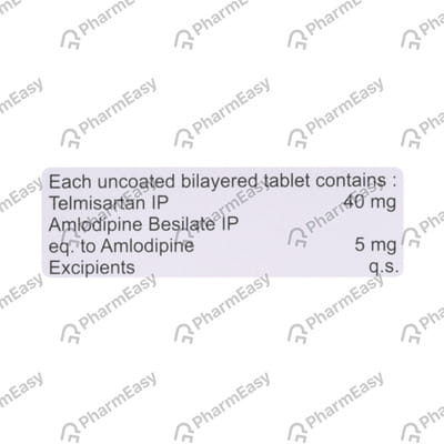 Telmifine Am 40/5mg Strip Of 10 Tablets
