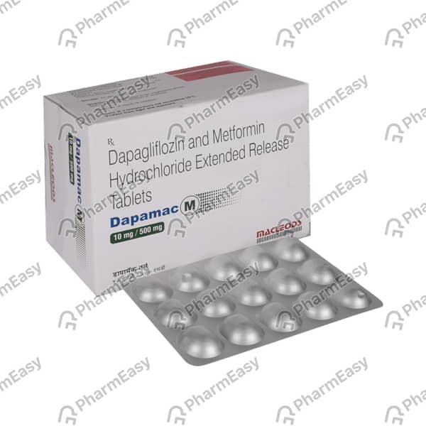Dapamac M 10/500mg Strip Of 10 Tablets