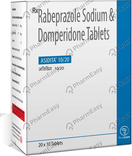 Asidita 10/20mg Strip Of 10 Tablets