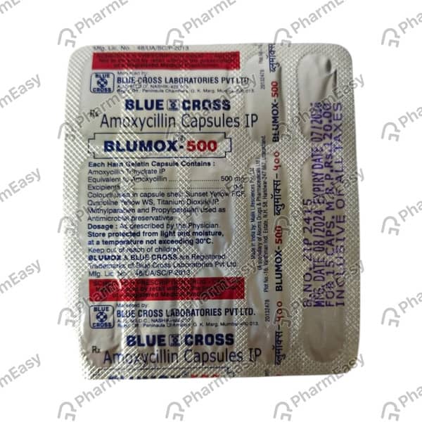 Blumox 500mg Strip Of 15 Capsules