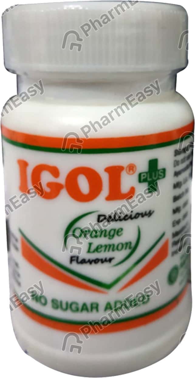 Igol Plus Delicious Orange Lemon Flavour Bottle Of 90gm Powder