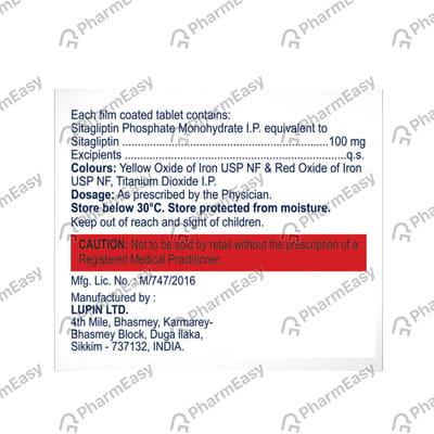 Sitabend 100mg Strip Of 10 Tablets