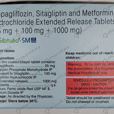 Gibtulio Sm 25/1000mg Strip Of 10 Tablets