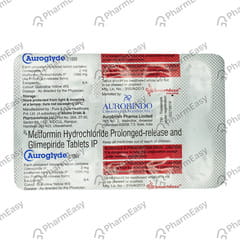 Auroglyde 2/1000mg Strip Of 10 Tablets