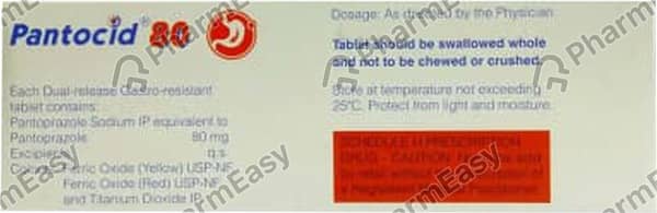 Pantocid 80mg Strip Of 10 Tablets