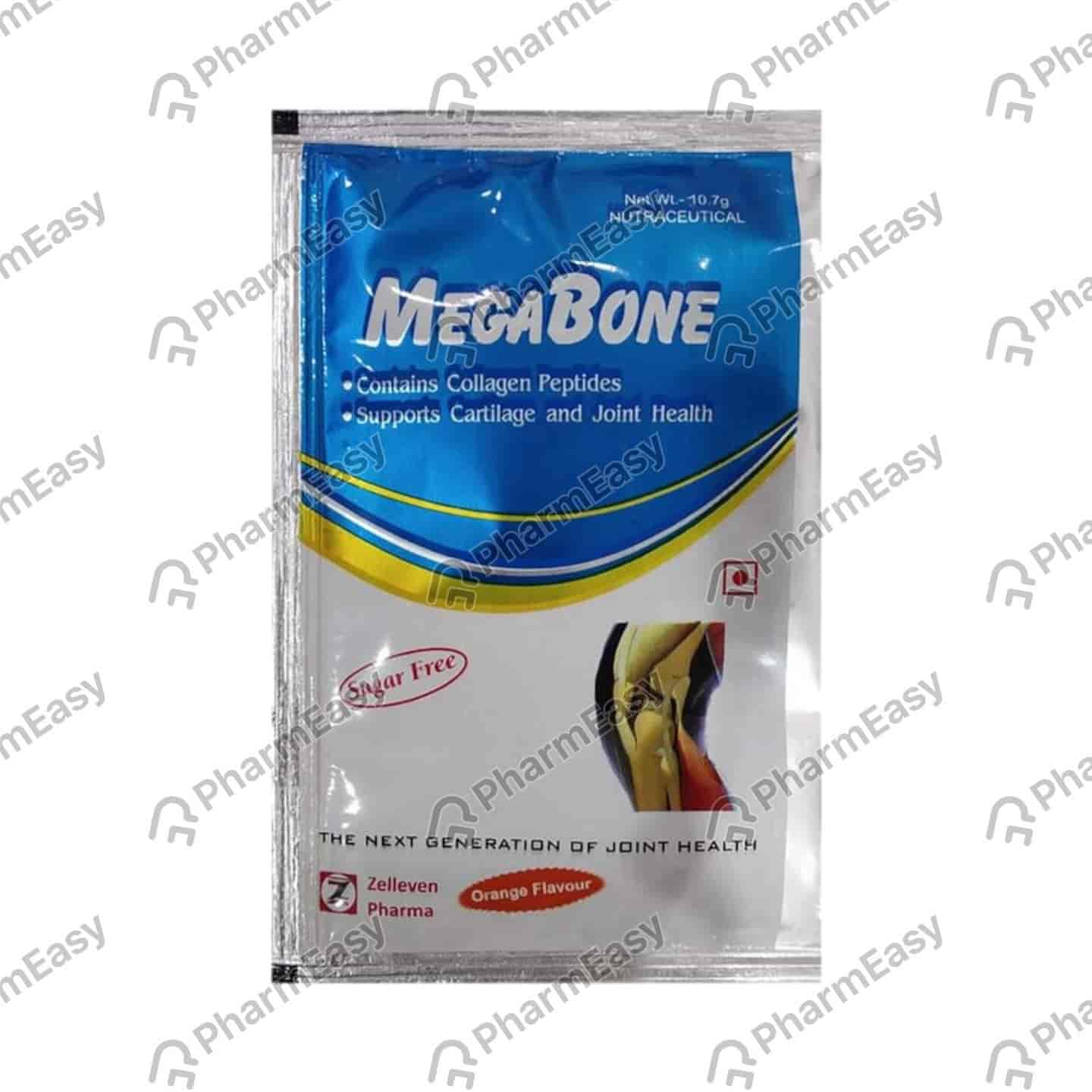 Megabone Orange Flavour Sugar Free Sachet Of 10.7gm Granules