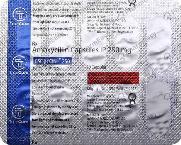 Esoxycin 250Mg Strip Of 10 Capsules