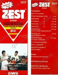 Zest Plus Bottle Of 200ml Syrup