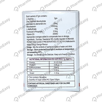 Laforze Iugr Tangy Orange Flavour Sugar Free Sachet Of 7gm Granules