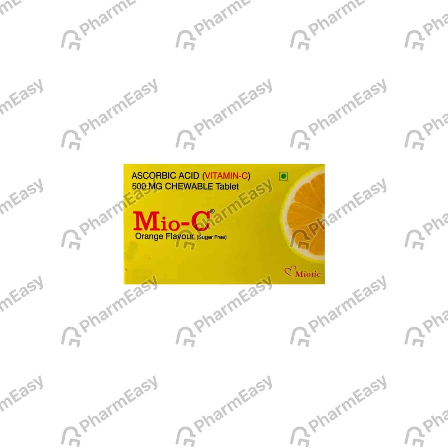 Mio C Orange Flavour Sugar Free Strip Of 10 Chewable Tablets