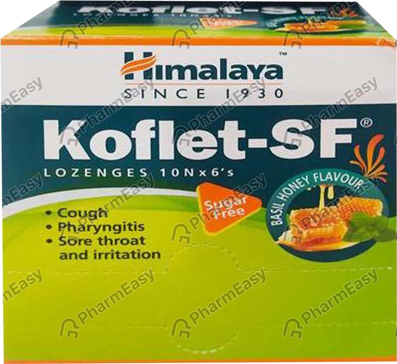 Himalaya Koflet Sf Basil Honey Flavour Strip Of 6 Lozenges