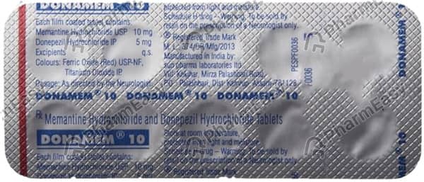 Donamem 10/10mg Strip Of 10 Tablets