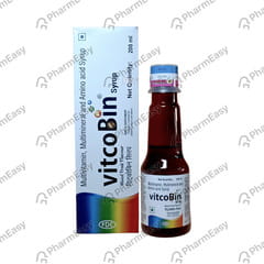 VITCOBIN MIXED FRUIT FLAVOUR BOTTLE OF 200ML SYRUP