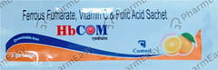 HBCOM ORANGE FLAVOUR SACHET OF 2GM POWDER