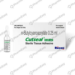 CUTSEAL AMPOULE OF 0.25ML STERILE TISSUE ADHESIVE