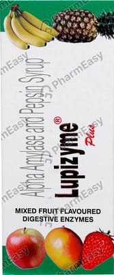 Lupizyme Mixed Fruit Flavour Syrup 200ml
