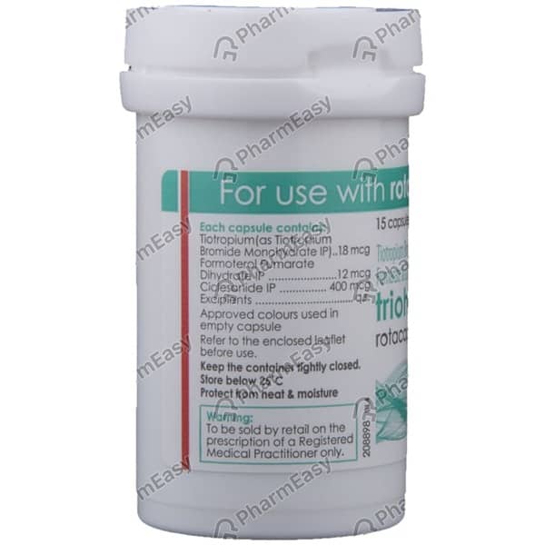Triohale Rotacaps Bottle Of 20 Inhalation Capsule