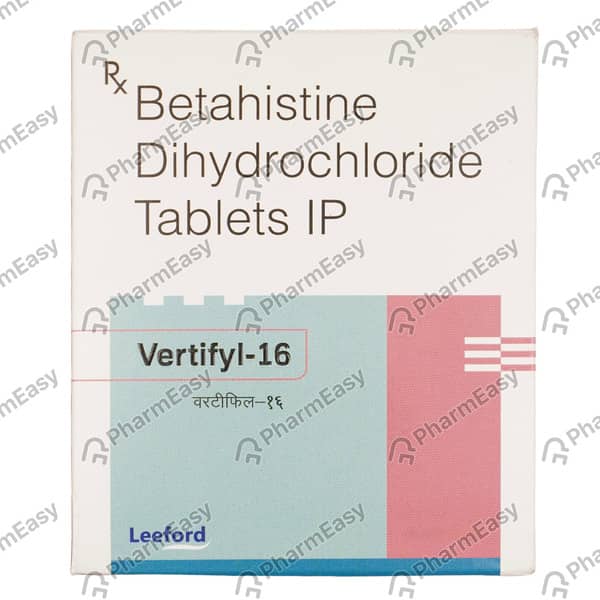 Vertifyl 16mg Strip Of 10 Tablets