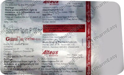 Gabapax 100mg Strip Of 15 Tablets
