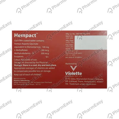 Hempact Strip Of 10 Tablets