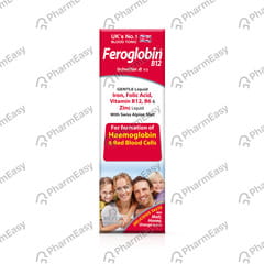 FEROGLOBIN B12 HONEY ORANGE FLAVOUR BOTTLE OF 200ML LIQUID