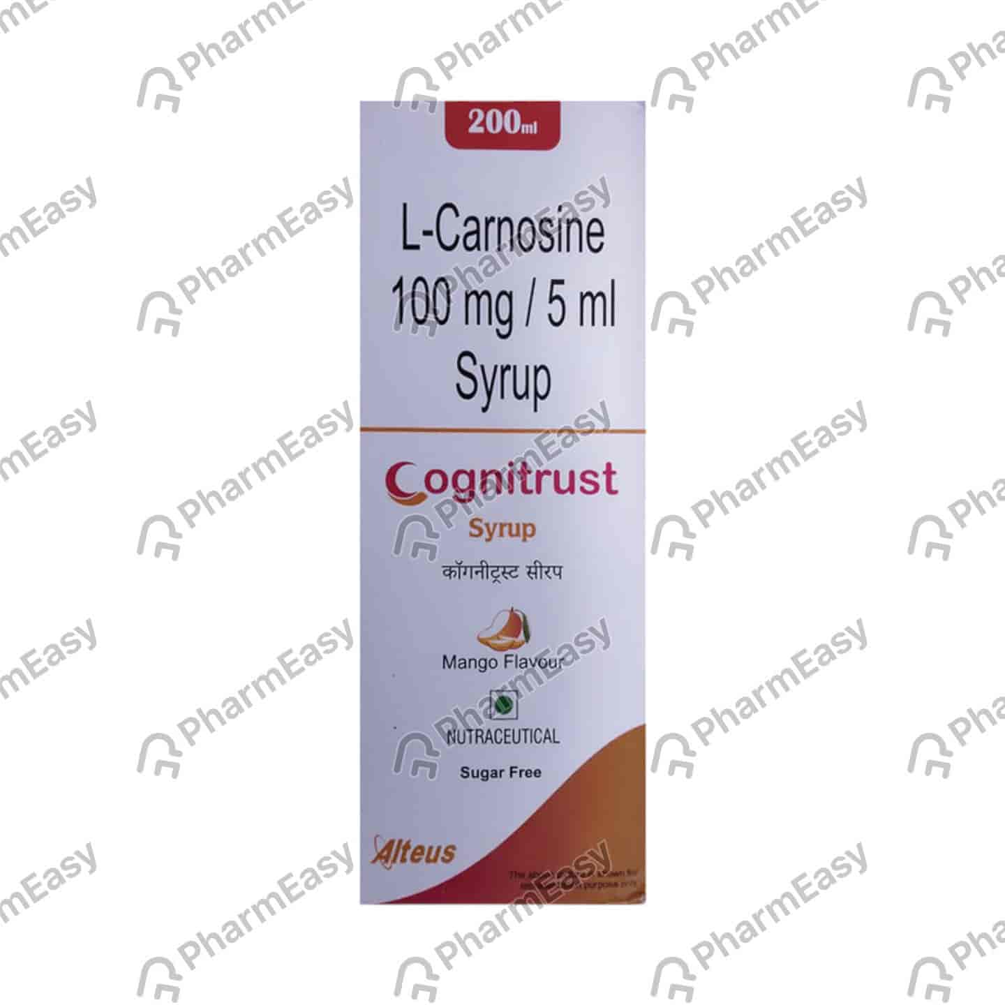 Cognitrust Mango Flavour Sugar Free Bottle Of 200ml Syrup