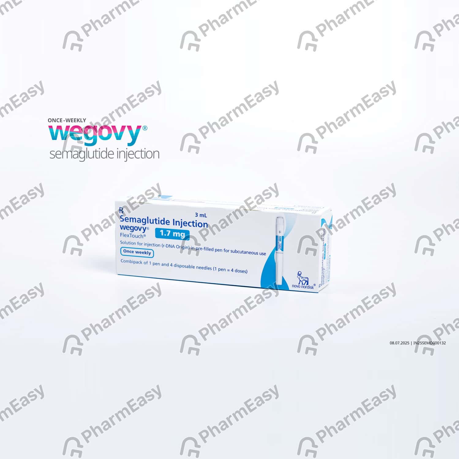 Wegovy Injection Rx Wegovy 1.7 MG/3ML Solution For Injection (3): Uses, Side Effects, Price ...