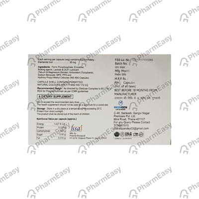 Irostore Strip Of 10 Capsules