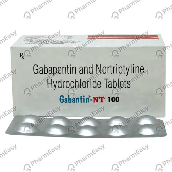 Gabantin Nt 100mg Strip Of 10 Tablets