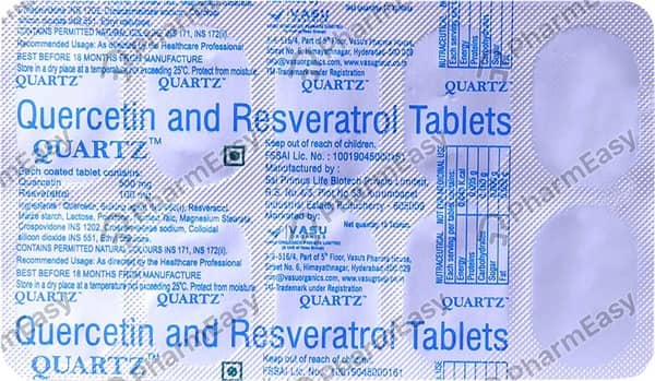 Quartz Strip Of 10 Tablets