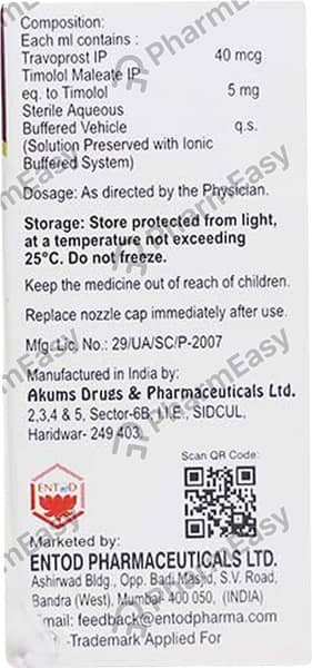 T Bet Pf Bottle Of 3ml Eye Drops