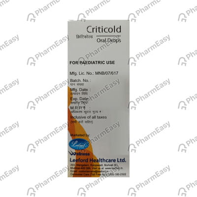 Criticold Orange Flavour Bottle Of 15ml Oral Drops