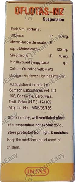 Oflotas Mz Mango Flavour Bottle Of 30ml Suspension