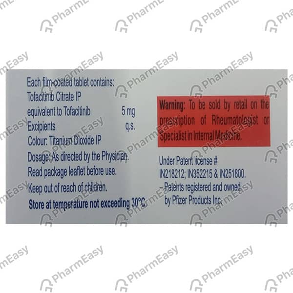 Tofashine 5mg Strip Of 10 Tablets