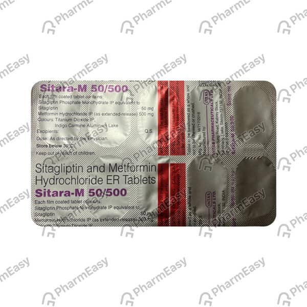 Sitatru M 50/500mg Strip Of 10 Tablets