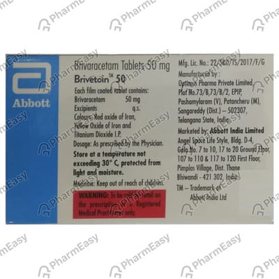 Brivetoin 50mg Strip Of 10 Tablets