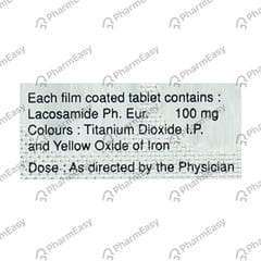 LACOSAM 100MG STRIP OF 15 TABLETS