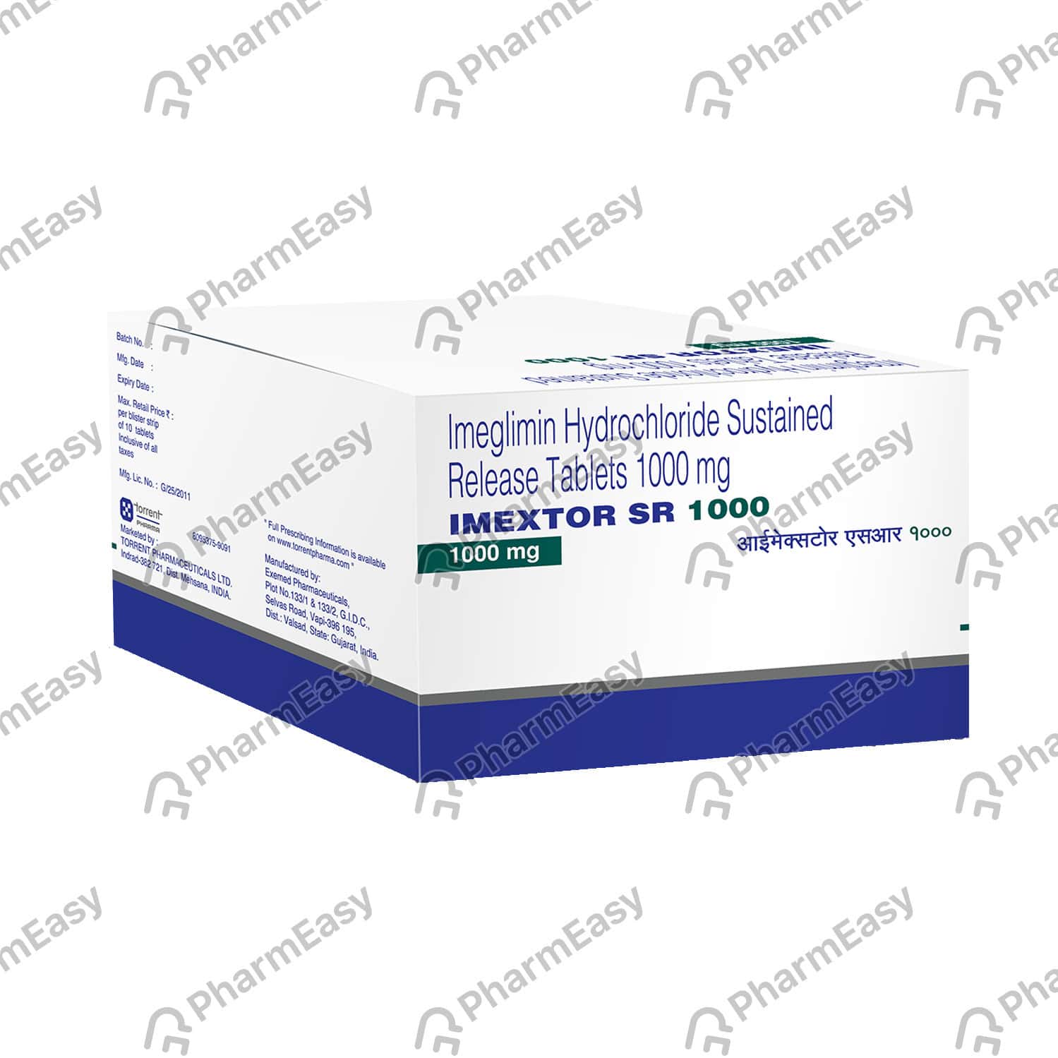 Imextor Sr 1000 MG Tablet (10): Uses, Side Effects, Price & Dosage ...
