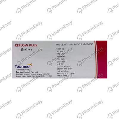 Reflow Plus Strip Of 10 Tablets