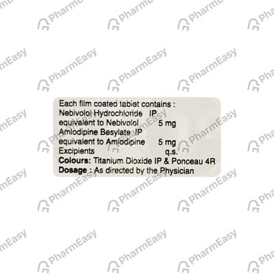 Nebiqol Am 5/5mg Strip Of 10 Tablets