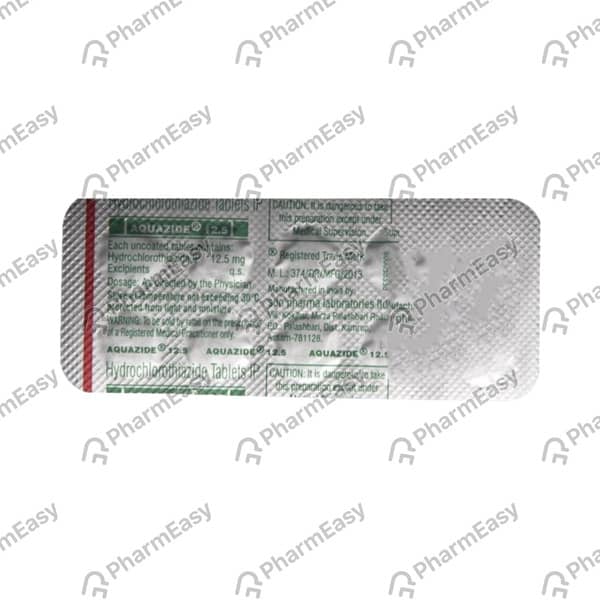 Aquazide 12.5 Strip Of 20 Tablets